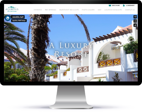 Executive Summary Landing Page - Commercial Property Websites